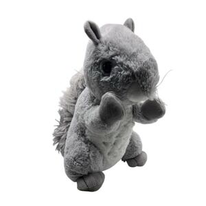 Walmart L Critter Squirrel Plush 11 Inch Grey Stuffed Animal Bushy Tail